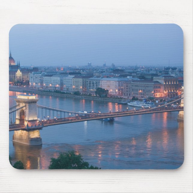 HUNGARY, Budapest: Szechenyi (Chain) Bridge, 3 Mouse Mat (Front)