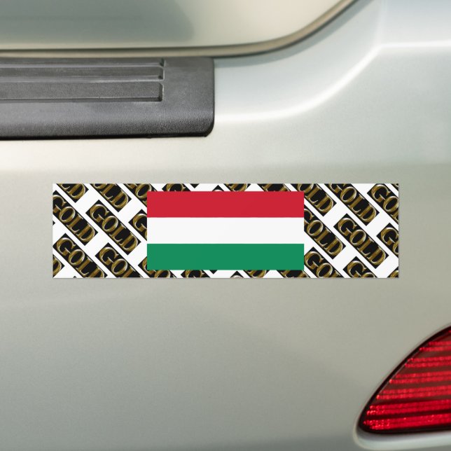 HUNGARY        BUMPER STICKER (On Car)