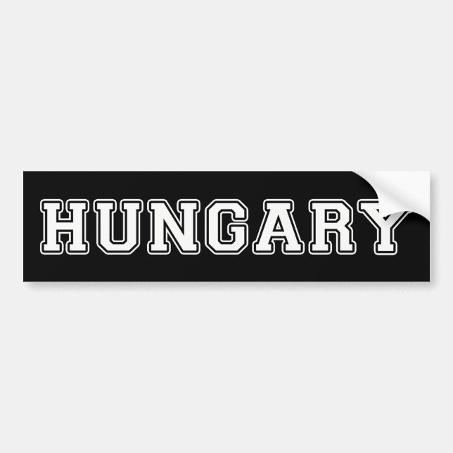 Hungary Bumper Sticker (Front)