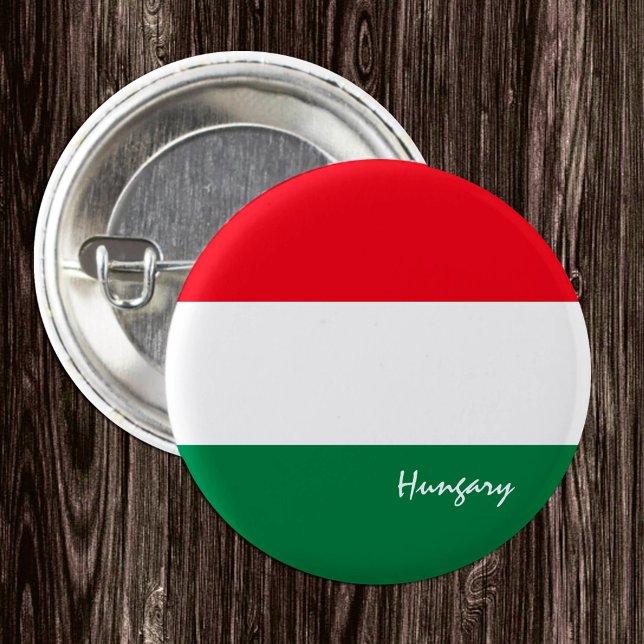 Hungary button, patriotic Hungarian Flag 3 Cm Round Badge (Creator Uploaded)