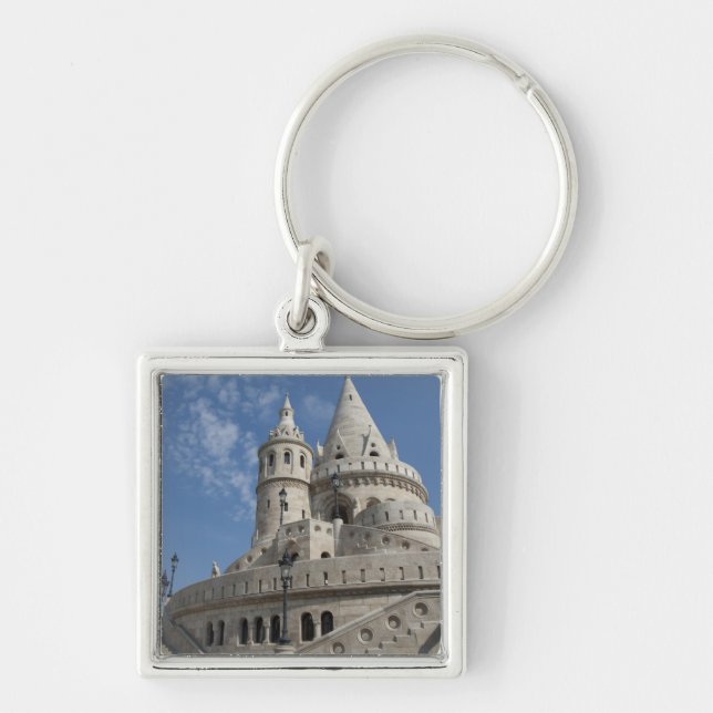 Hungary, capital city of Budapest. Buda, Castle 2 Key Ring (Front)