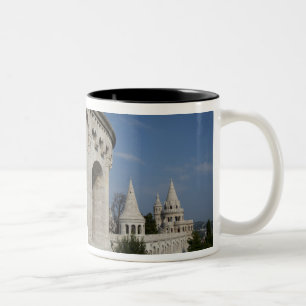 Hungary, capital city of Budapest. Buda, Castle Two-Tone Coffee Mug
