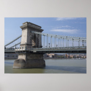 Hungary, capital city of Budapest. Historic Poster