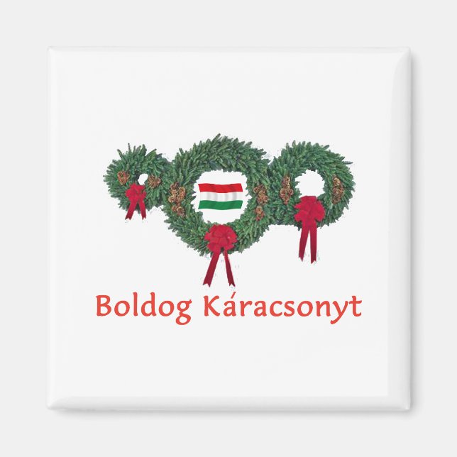 Hungary Christmas 2 Magnet (Front)