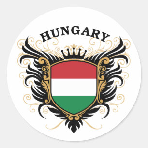 Hungary Classic Round Sticker