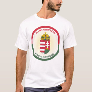 Hungary Coat of Arms Circle Shape T-Shirt