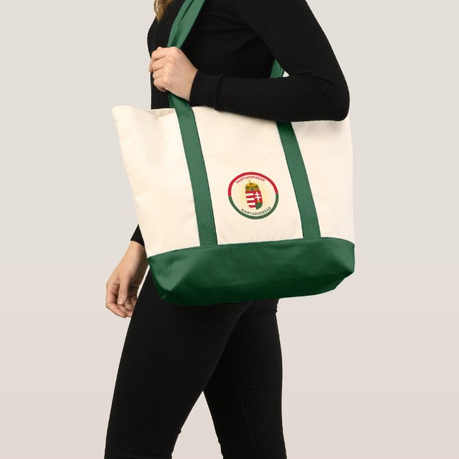 Hungary Coat of Arms Circle Shape Tote Bag (Front (Product))