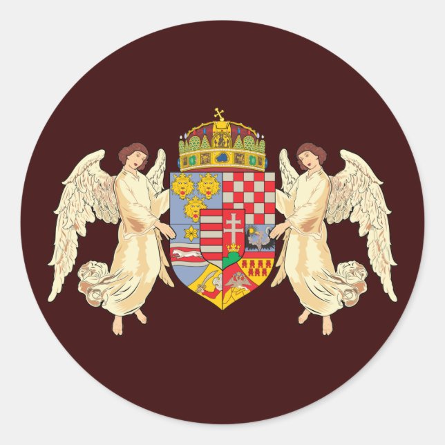 Hungary Coat Of Arms Classic Round Sticker (Front)