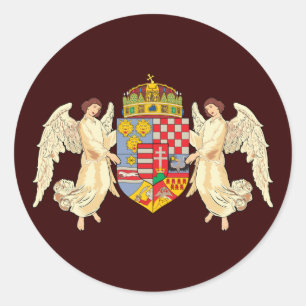 Hungary Coat Of Arms Classic Round Sticker