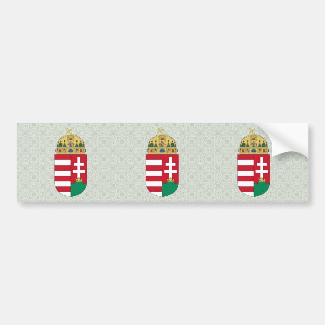 Hungary Coat of Arms detail Bumper Sticker (Front)