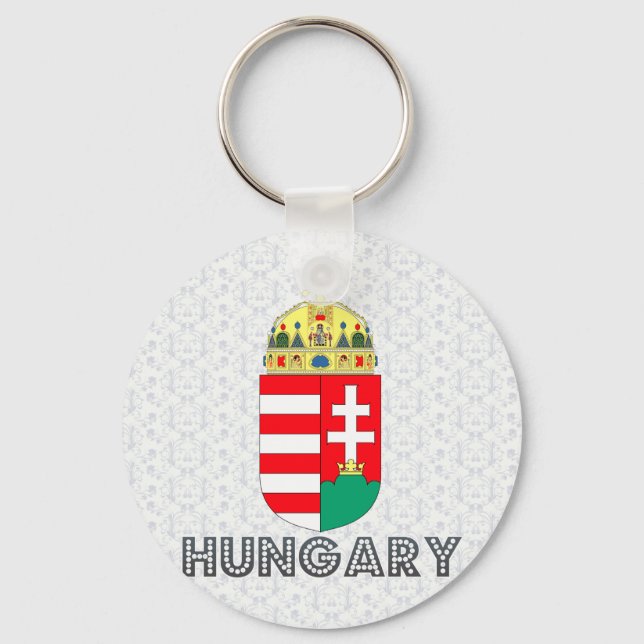 Hungary Coat of Arms Key Ring (Front)