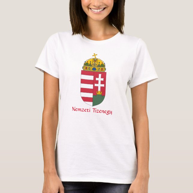 Hungary Coat of Arms Nemzeti Tizenegy T-Shirt (Front)