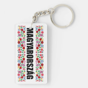 hungary country symbol name text folk motif tradit key ring
