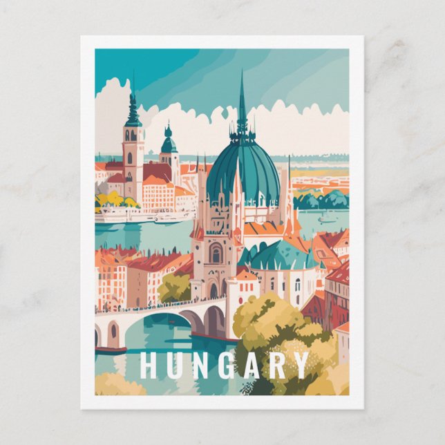 Hungary Famous Travel Place Postcard (Front)