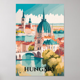 Hungary Famous Travel Place Postcard Poster