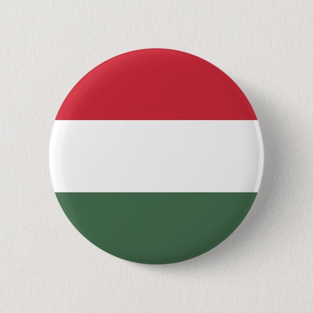 Hungary Flag 6 Cm Round Badge (Front)