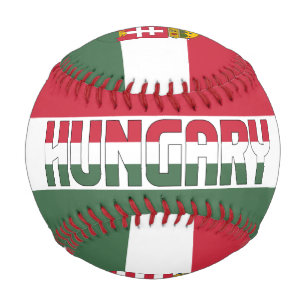 Hungary Flag and Coat of Arms Patriotic Baseball