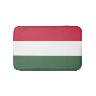 Hungary flag bath mat