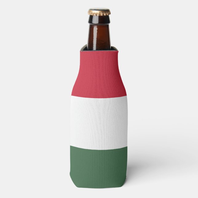 Hungary Flag Bottle Cooler (Bottle Front)