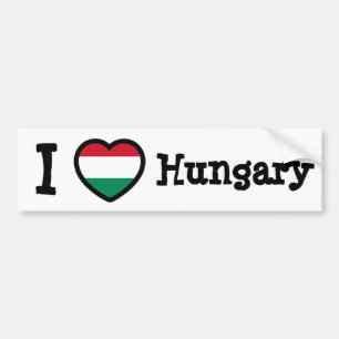 Hungary Flag Bumper Sticker