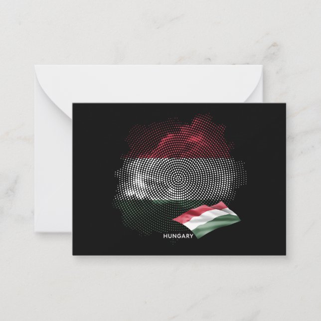 Hungary flag card (Front)