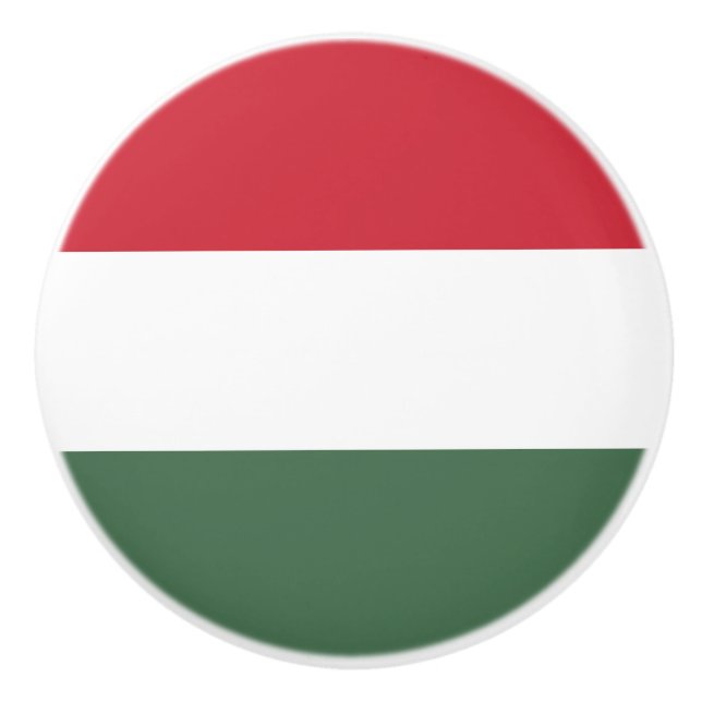 Hungary Flag Ceramic Knob (Front)