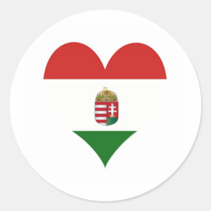  Hungary flag  Classic Round Sticker
