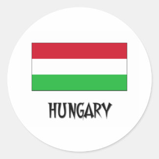 Hungary Flag Classic Round Sticker