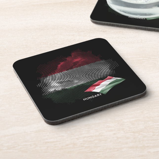 Hungary flag coaster (Left Side)