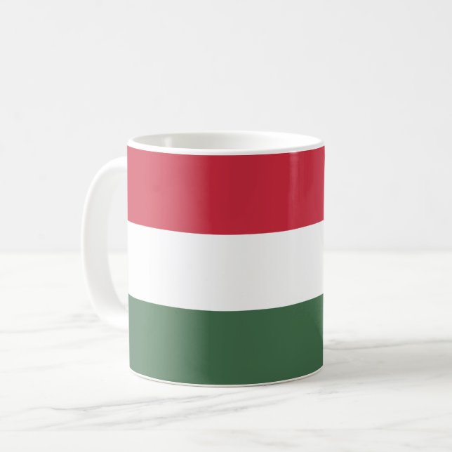Hungary Flag Coffee Mug (Front Left)