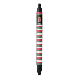 Hungary Flag Cute Patriotic Black Ink Pen