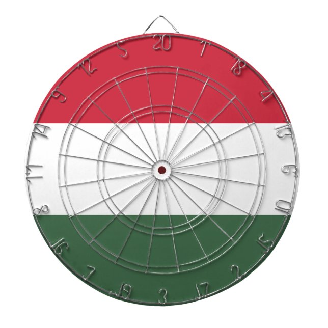 Hungary Flag Dartboard (Front)