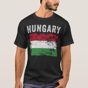 Hungary Flag Distressed Men Women Kids Hungarian T-Shirt