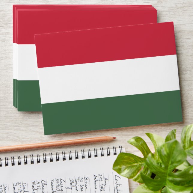Hungary flag envelope (Stacked)