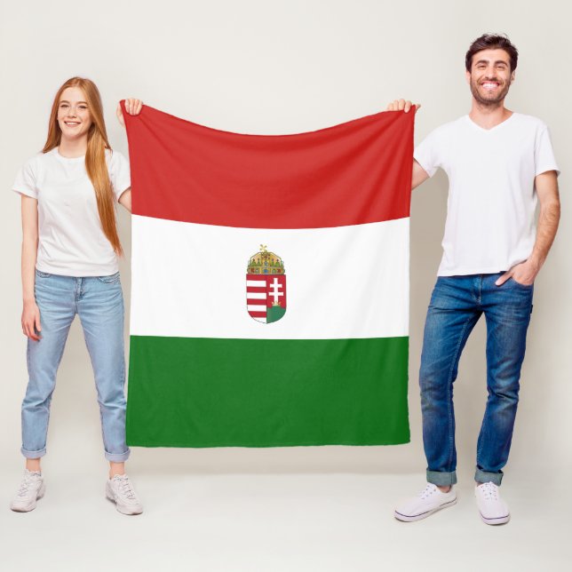  Hungary flag  Fleece Blanket (In Situ)