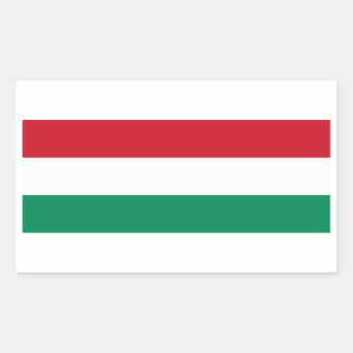 Hungary Flag HU Rectangular Sticker