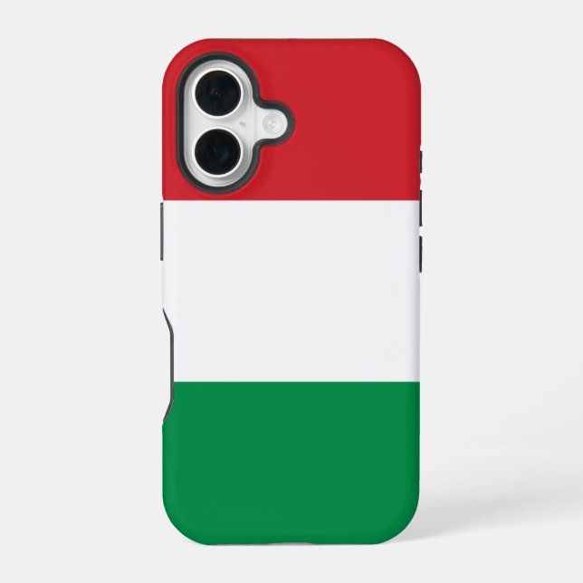 Hungary Flag iPhone 16 Case (Back)