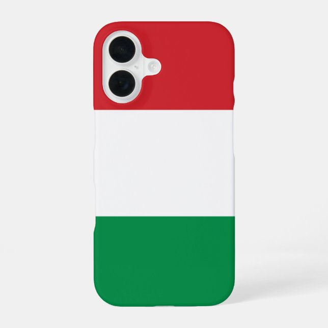 Hungary Flag iPhone 16 Case (Back)