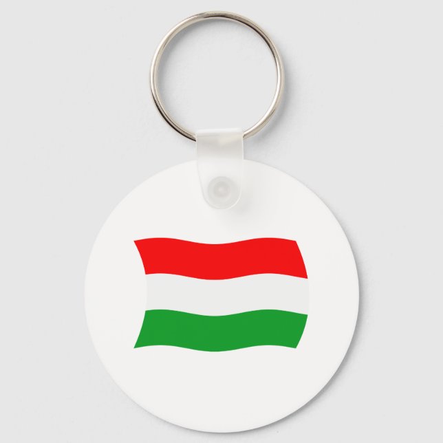 Hungary Flag Keychain (Front)