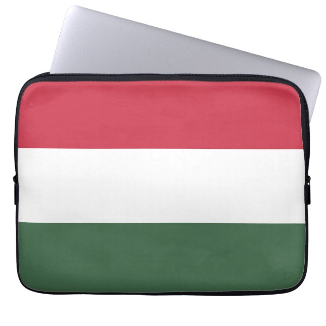 Hungary flag laptop sleeve (Front)