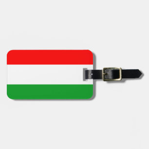 Hungary flag luggage tag
