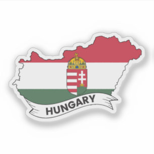 Hungary Flag Map
