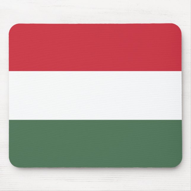 Hungary Flag Mouse Mat (Front)