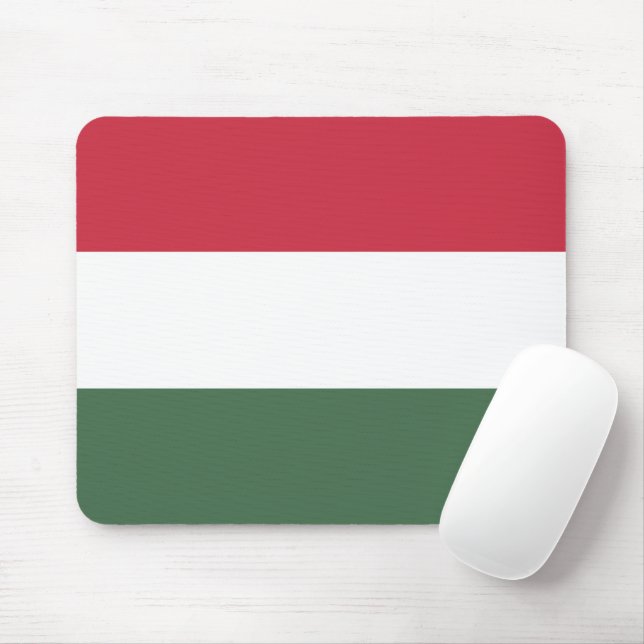 Hungary flag mouse mat (With Mouse)