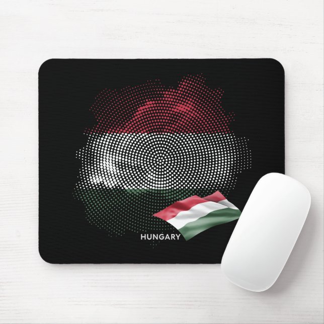 Hungary flag mouse mat (With Mouse)