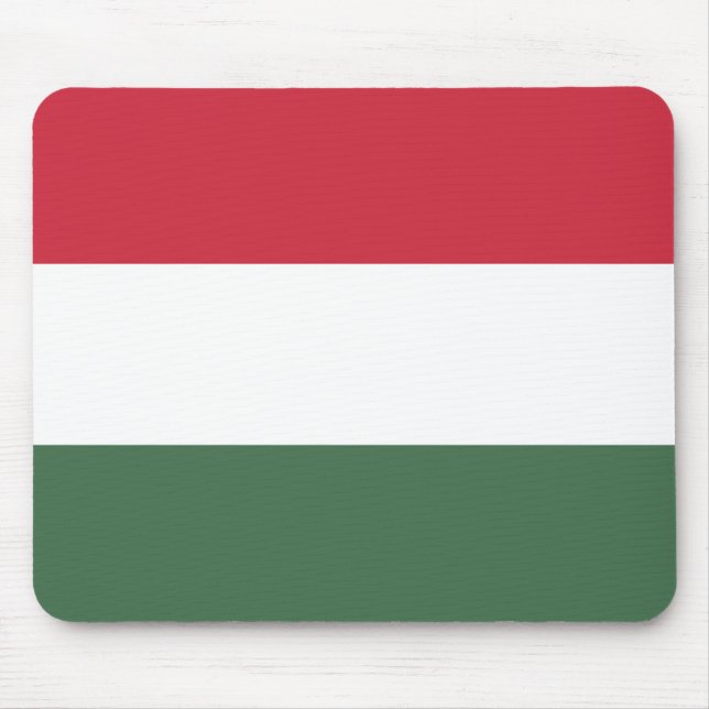 Hungary Flag Mouse Mat (Front)