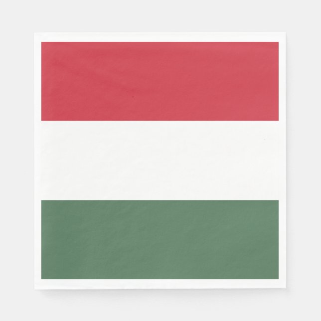 Hungary Flag Napkin (Front)