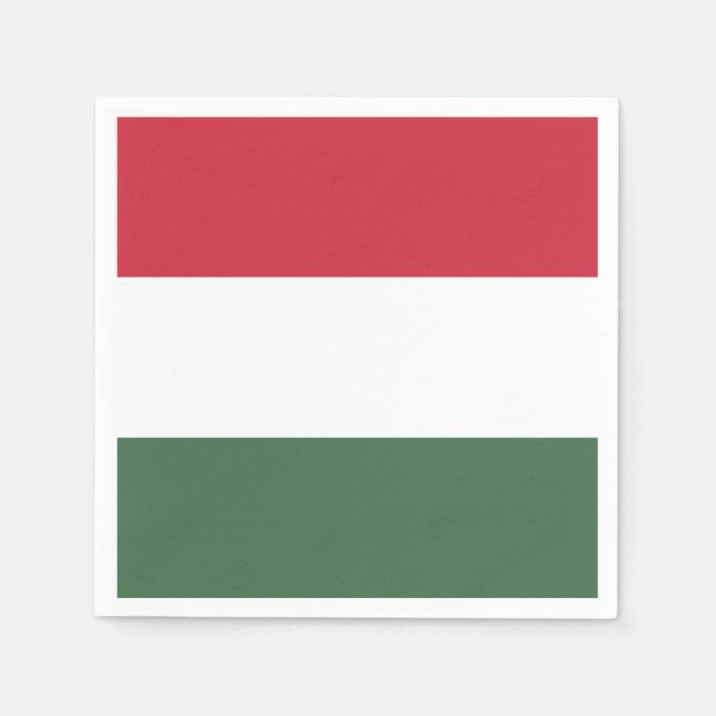 Hungary Flag Napkin (Front)