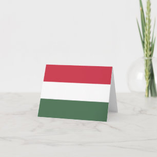 Hungary flag note card