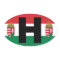 Hungary Flag Oval